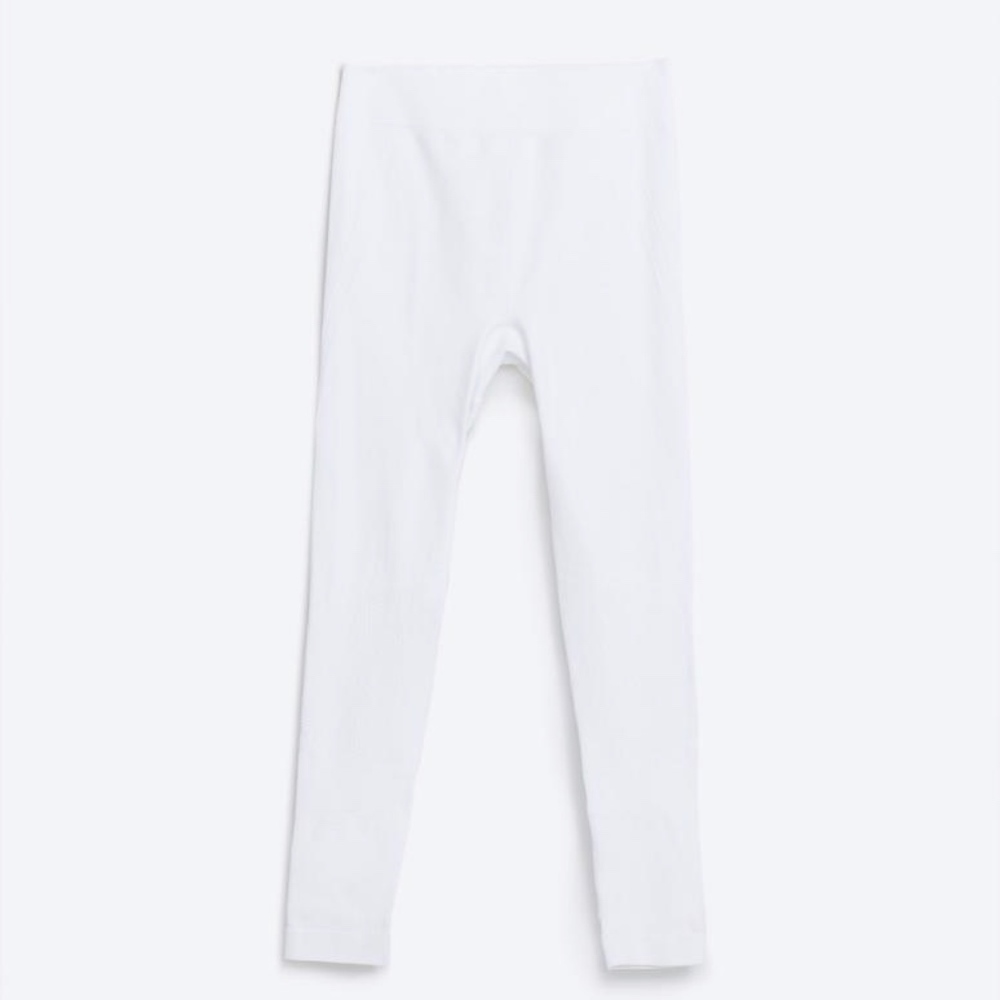 Zara white active leggings
